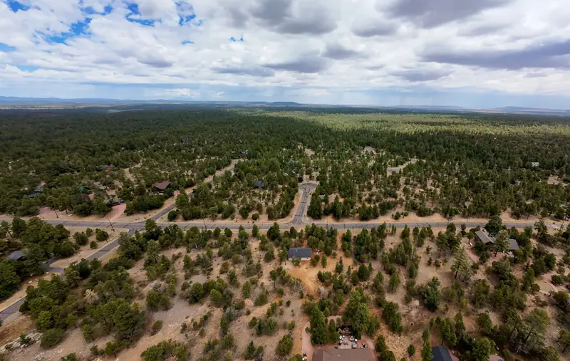 aerial photo, Happy Jack, AZ