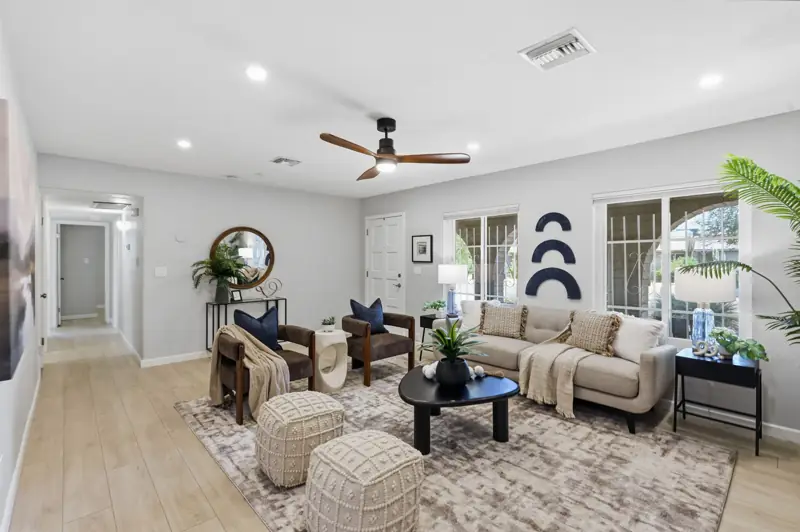 Furnished living room, Zillow 3D tour sample